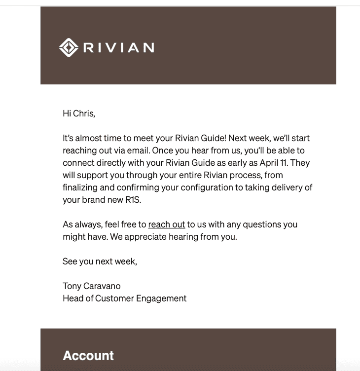 Rivian R1T R1S R1S Guide Contact about to happen! [Email received] Email Contact