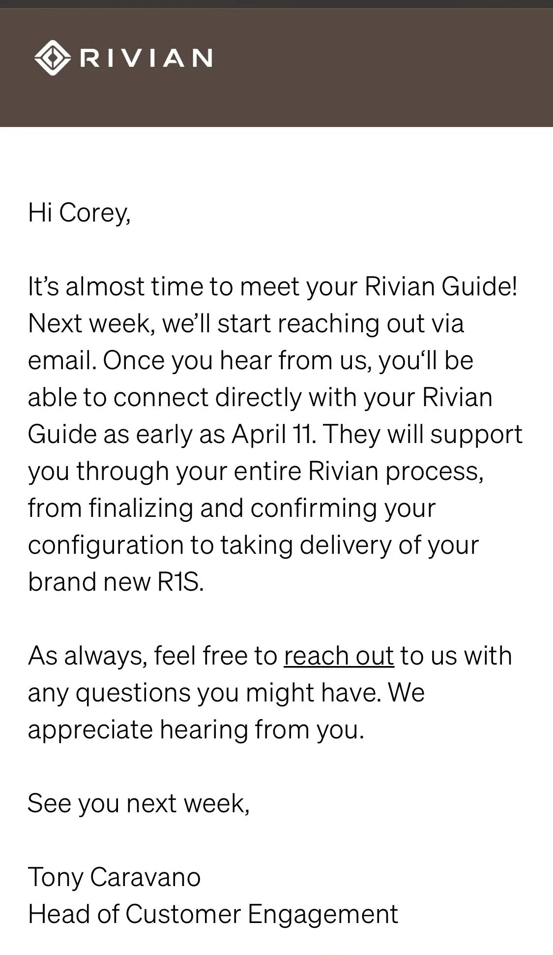 Rivian R1T R1S R1S Guide Contact about to happen! [Email received] DA06EA50-C11D-4587-8CD3-B7DDC9E3B804