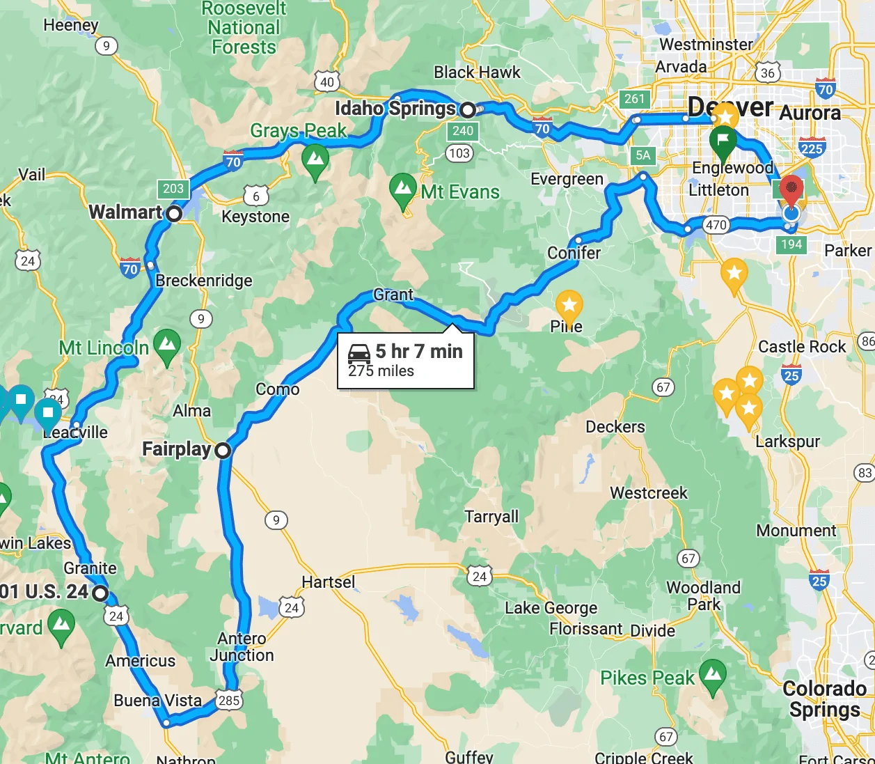 Rivian R1T R1S Nice chilly trip today - 275 mile loop up Colorado mountains Screen Shot 2022-04-03 at 6.04.34 PM