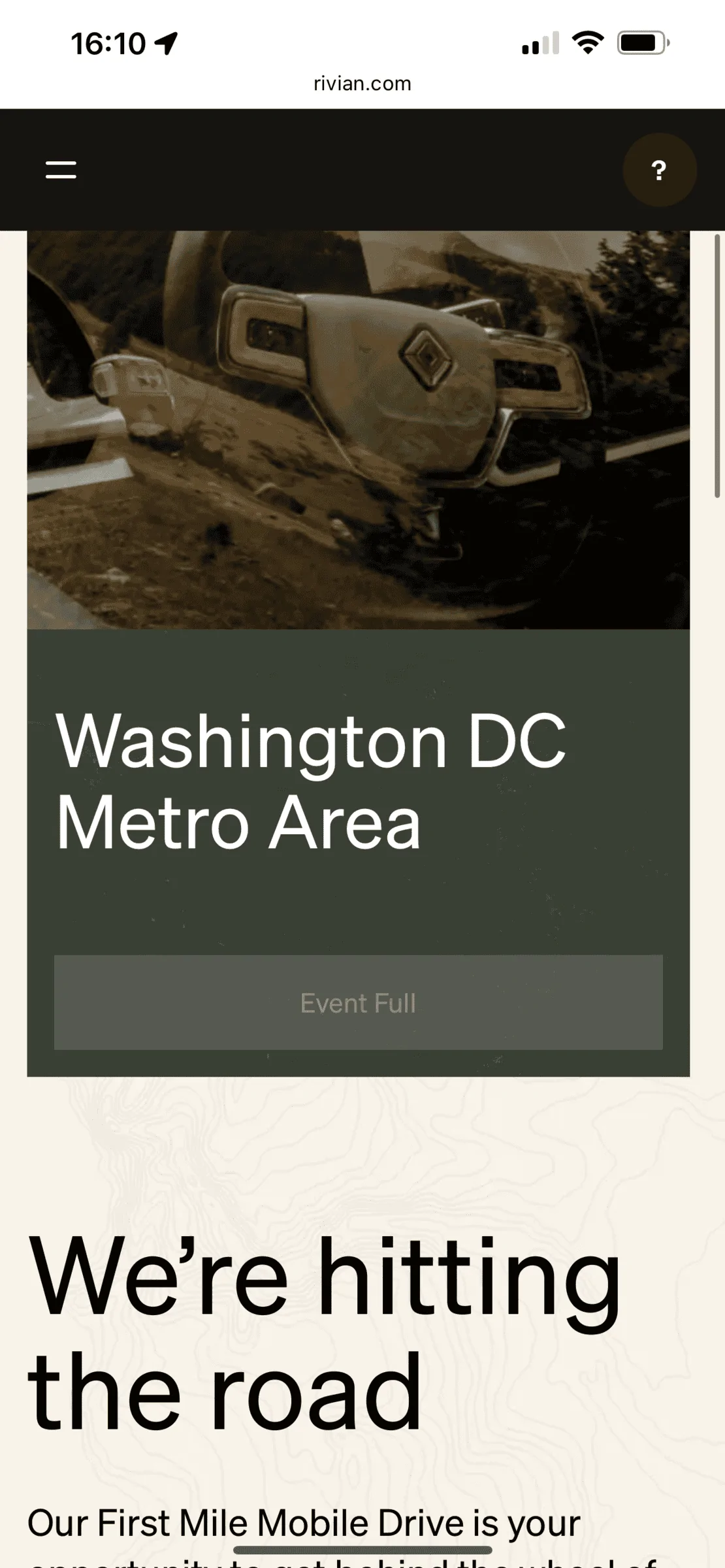 Rivian R1T R1S First Mile Mobile Drive D.C. 67F75961-5F67-488B-8647-E692A64DE9E6