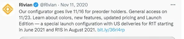 Rivian R1T R1S May/June Deliveries Thread 1649322594282