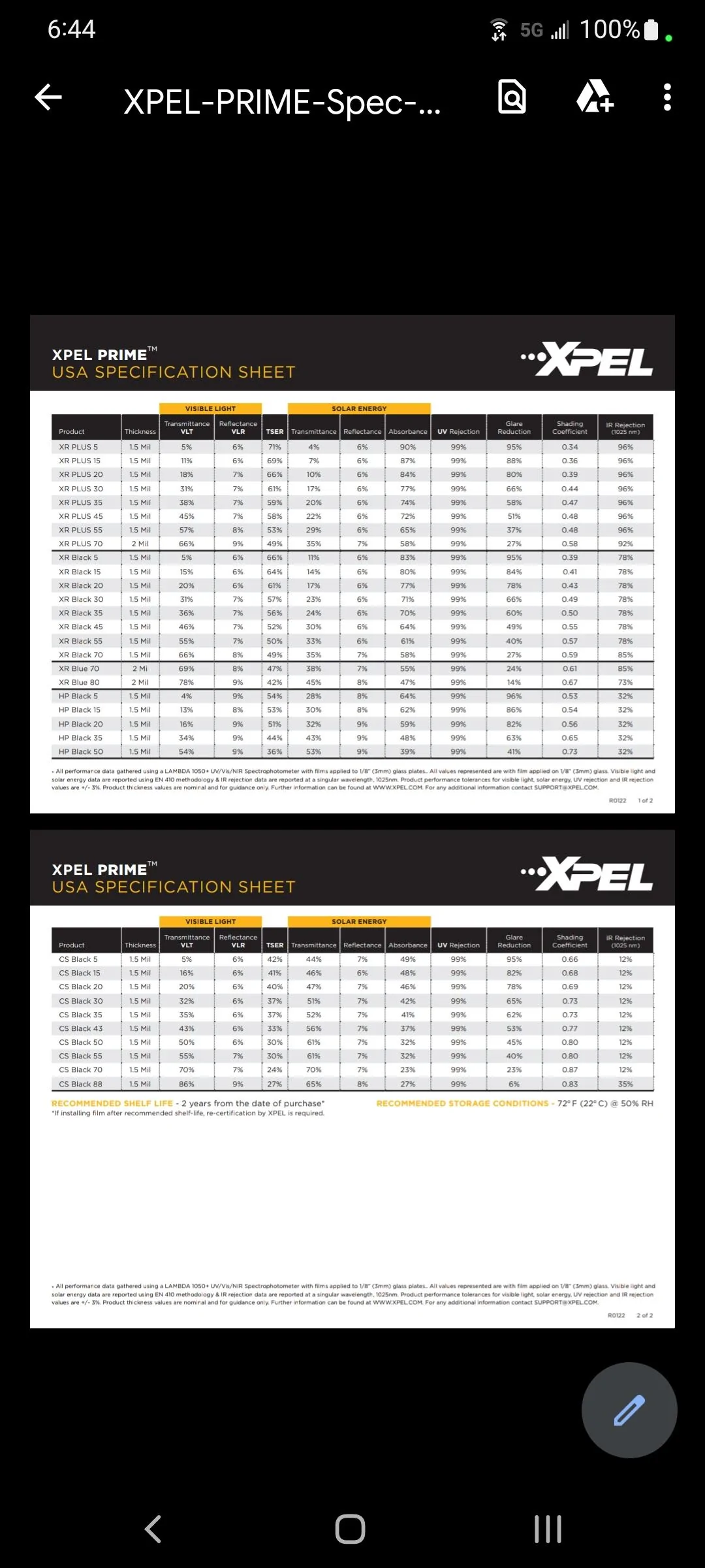 Rivian R1T R1S Glass roof UV reduction efficiency measured (@ First Mile Dallas) Screenshot_20220407-064433_Driv