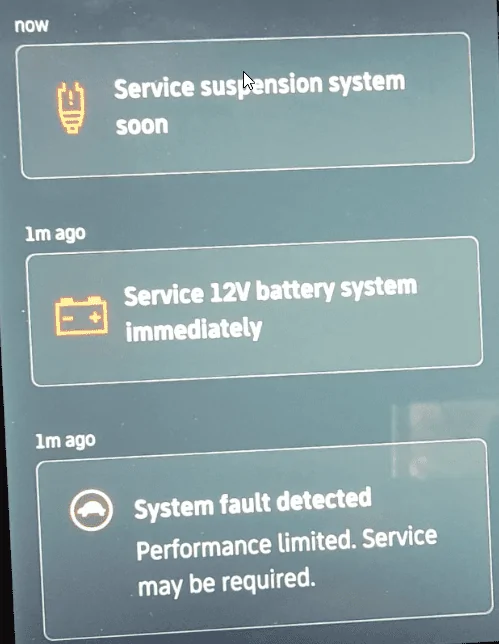 Rivian R1T R1S Multiple service issues / error messages 1649464169460
