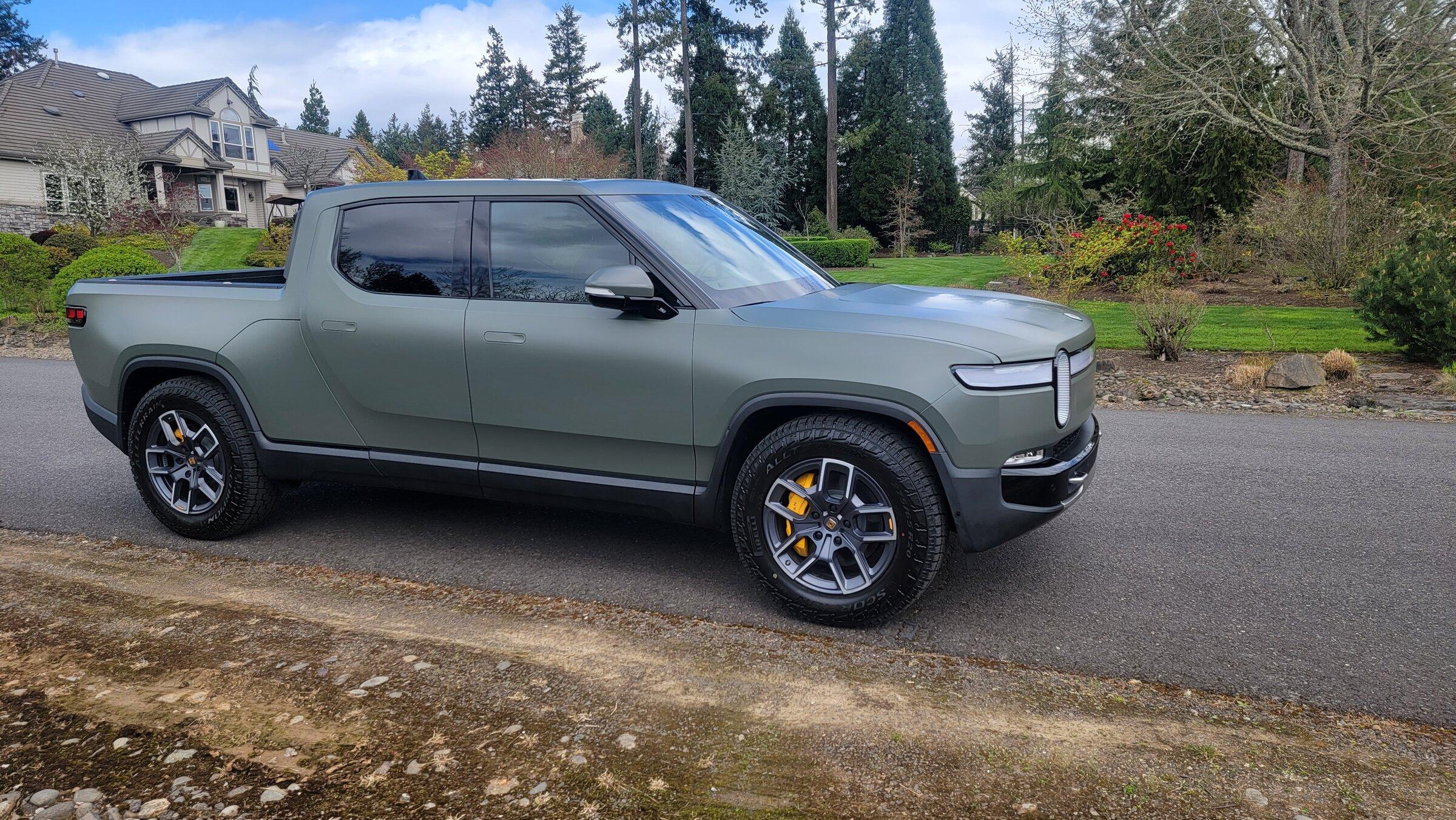 Rivian R1T R1S Matte Wrapped Launch Green R1T 20220408_135955