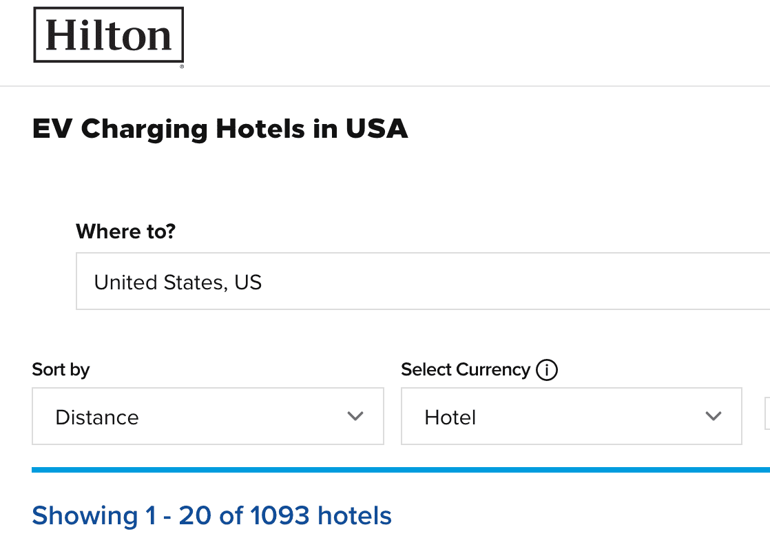Rivian R1T R1S Finding a Hotel with a Charger 1649635136633