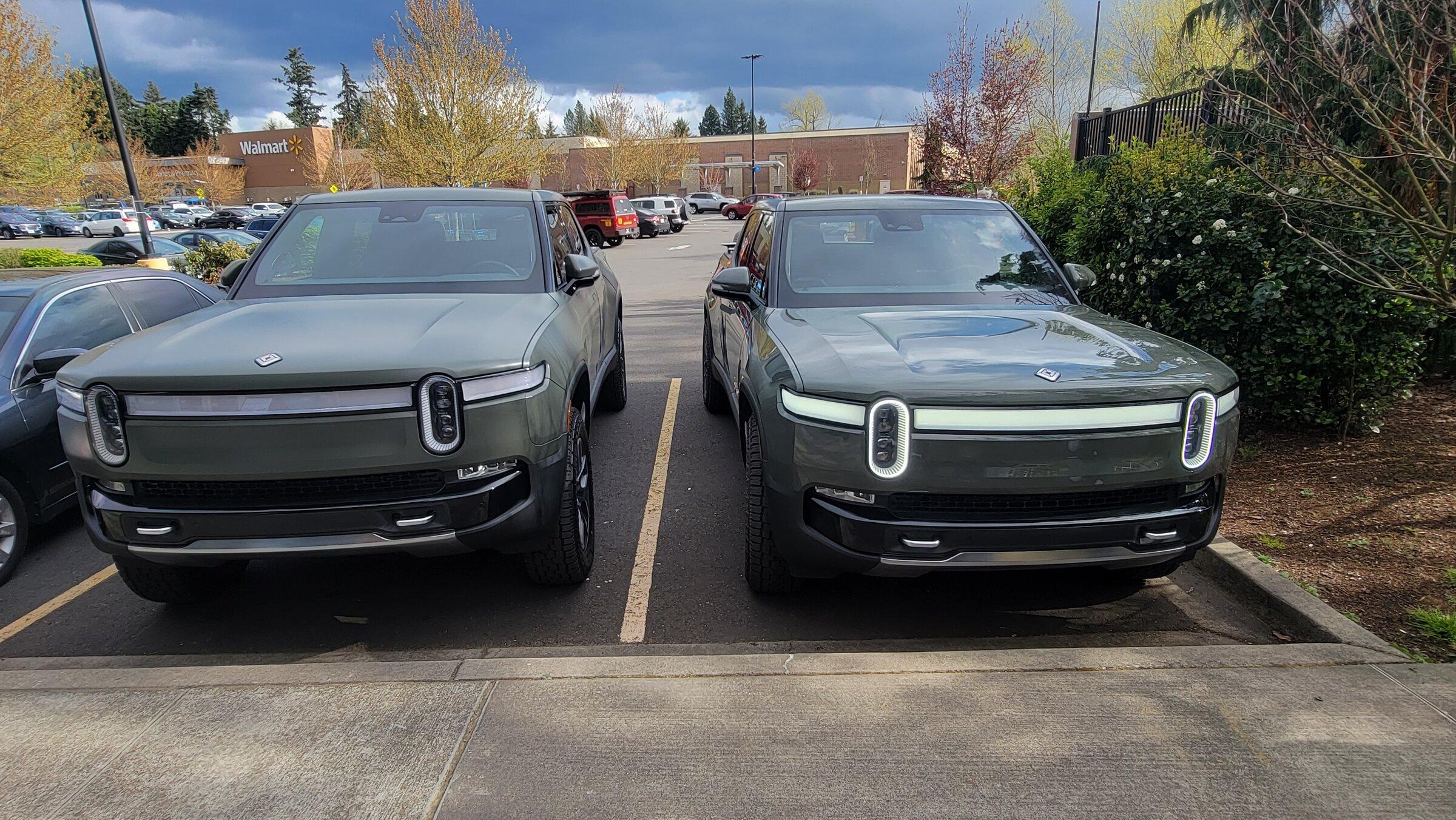 Rivian R1T R1S Sneak peek Xpel Stealth PPF Wrapped Launch Green R1T 20220408_163728