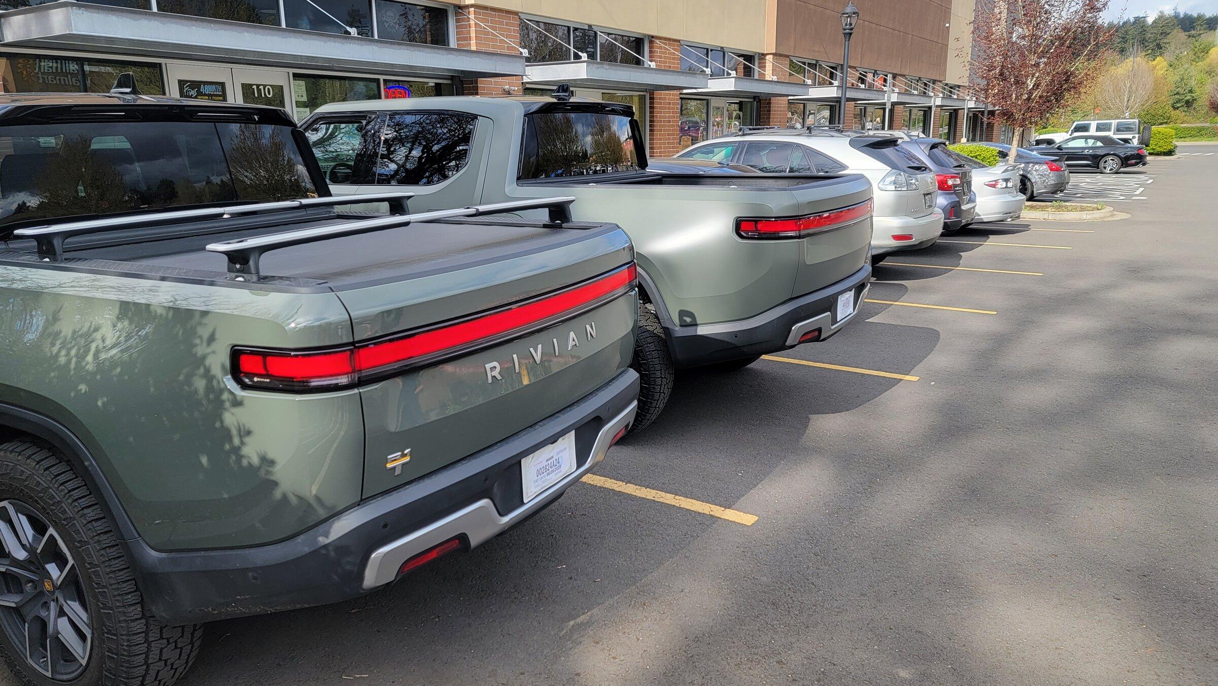 Rivian R1T R1S Sneak peek Xpel Stealth PPF Wrapped Launch Green R1T 20220408_163703