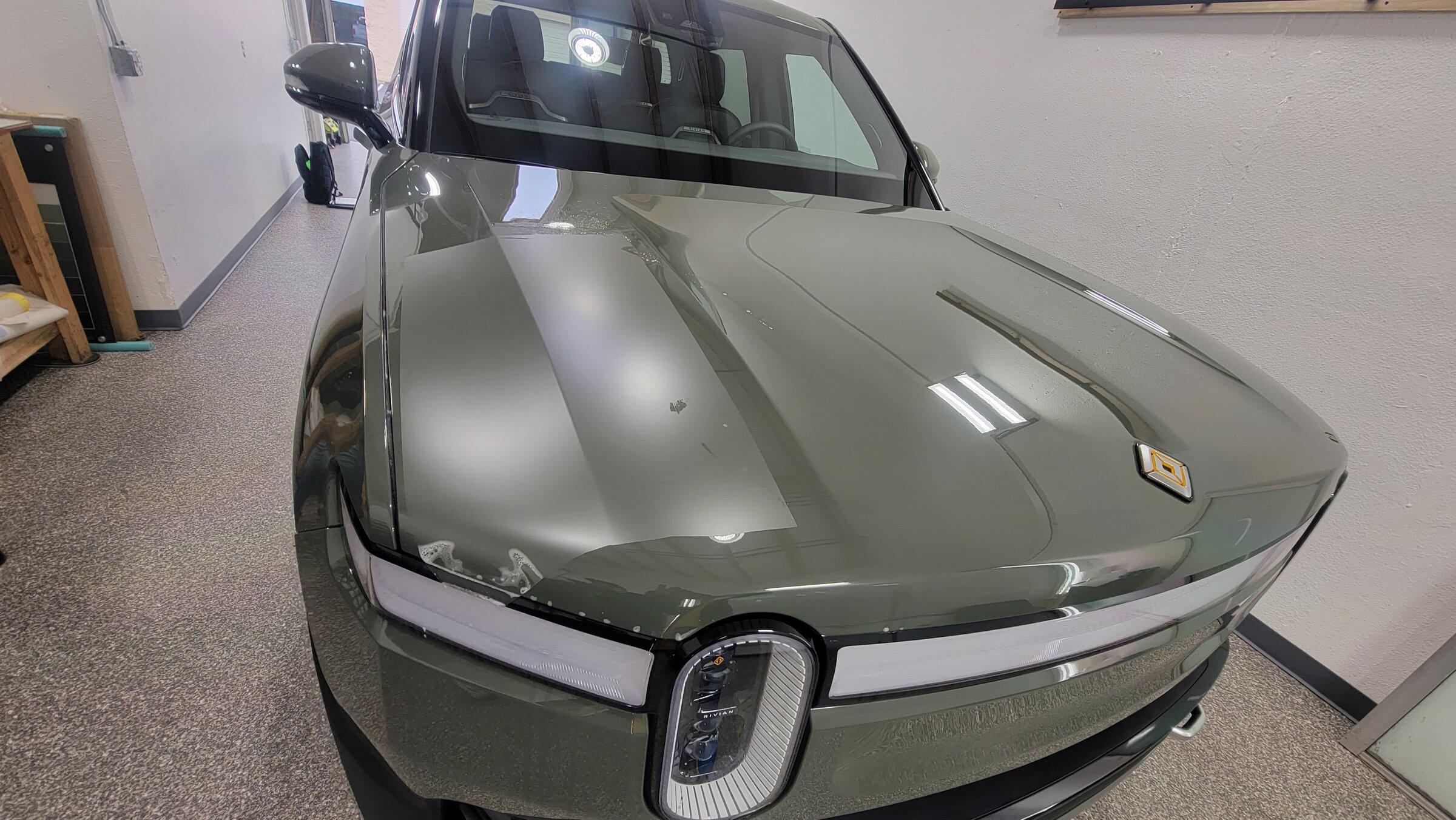 Rivian R1T R1S Sneak peek Xpel Stealth PPF Wrapped Launch Green R1T 20220329_125510