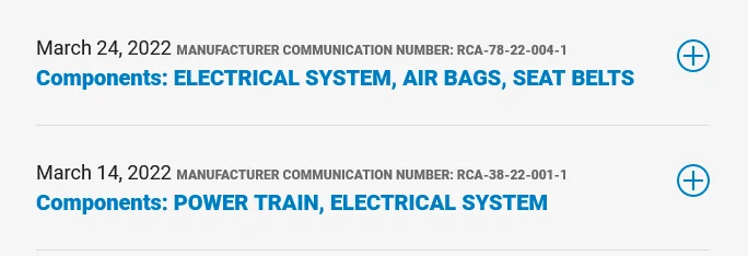 Rivian R1T R1S NHTSA now has a R1T & R1S for their Database 1649864837406