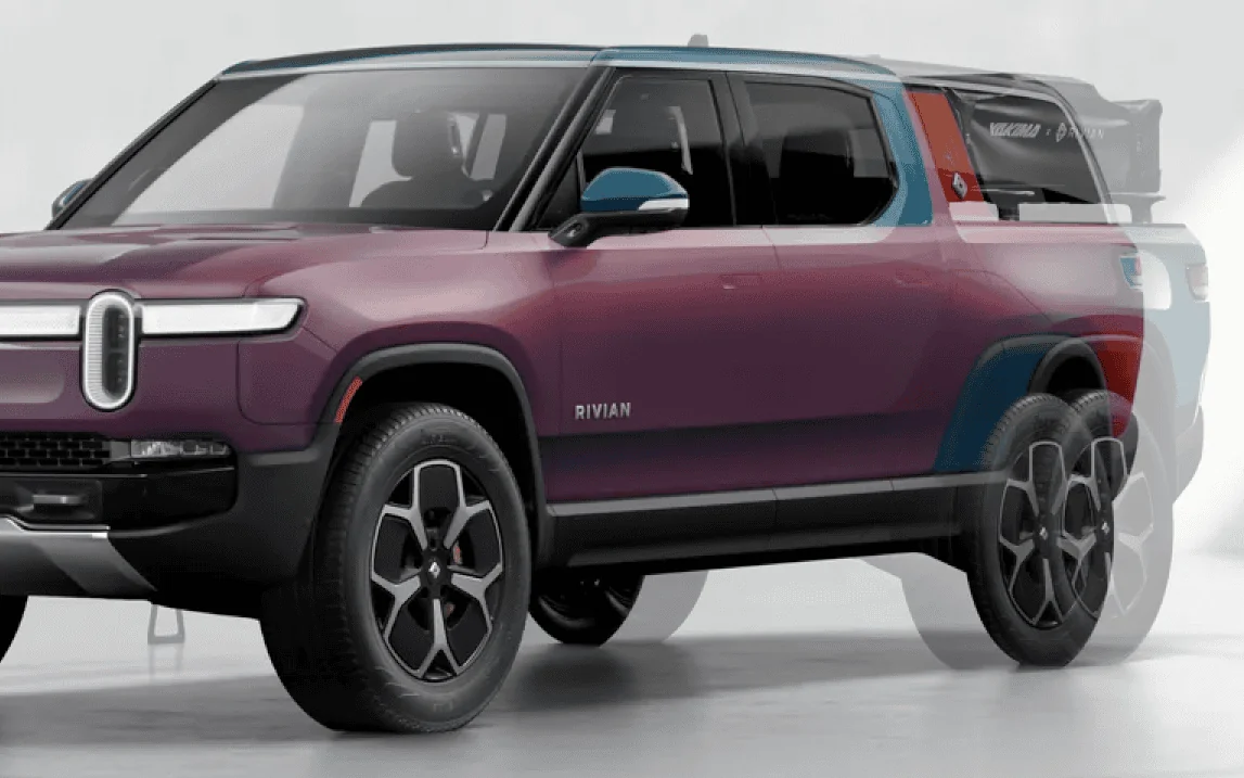 Rivian R1T R1S R1S Rear door length vs R1T? 1649969441356