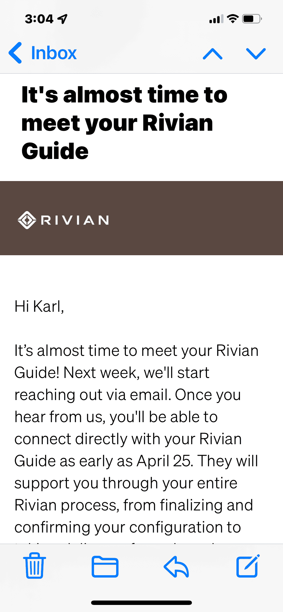 Rivian R1T R1S Am I special??? Or did everyone get this. 286D380F-B69E-4D6A-B94C-25508BEB06BA