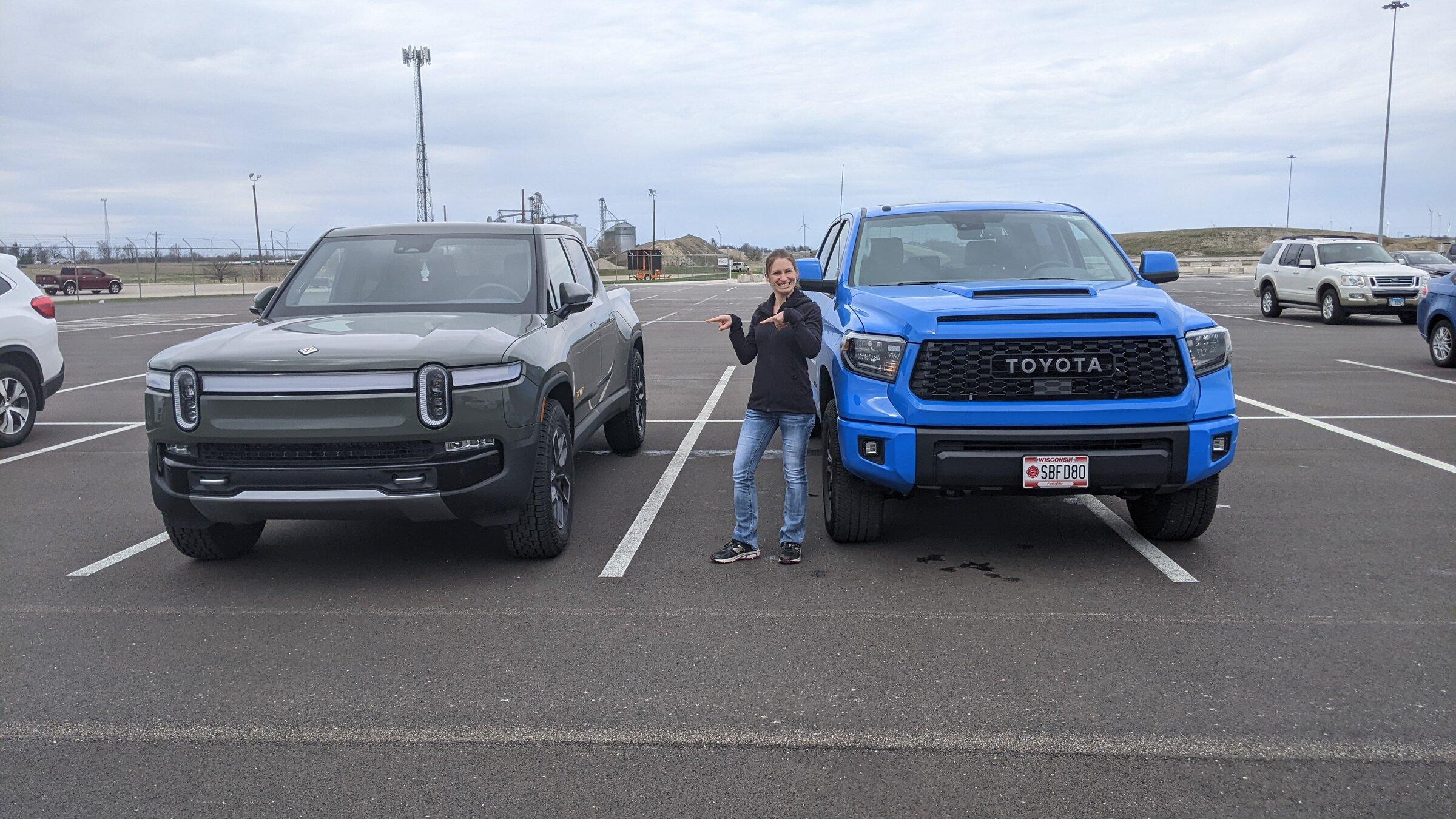 Rivian R1T R1S In Bloomington temporarily can I swing by normal and see trucks in person? PXL_20220415_194934673
