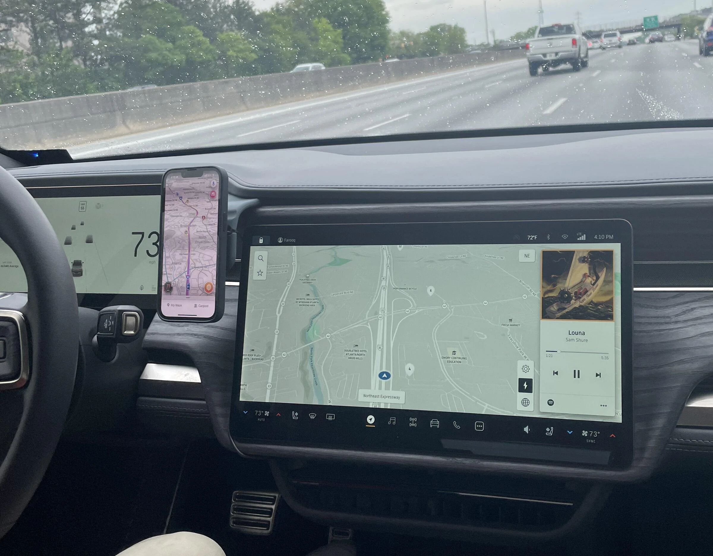 Rivian R1T R1S Mounting a cell phone.  Has anyone done it? IMG_1865