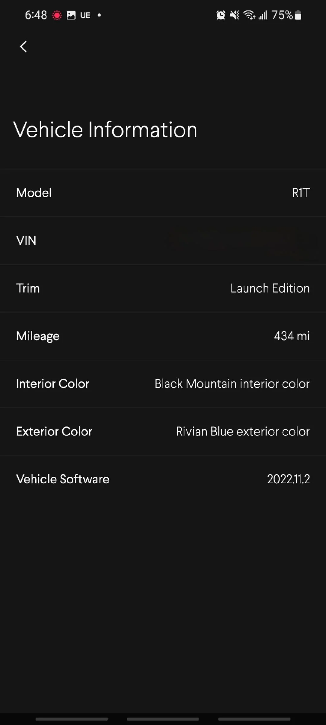 Rivian R1T R1S 2022.11.2 Rivian App Vehicle Information Text Changes 20220417_185217
