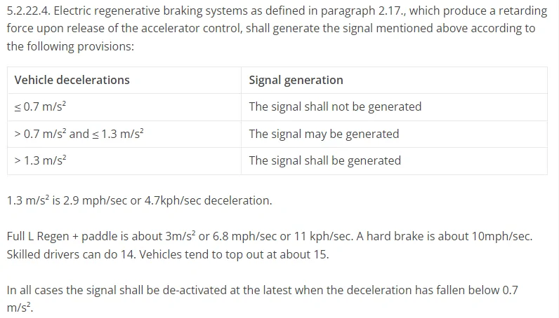 Rivian R1T R1S Regenerative Braking Feedback Regen equations