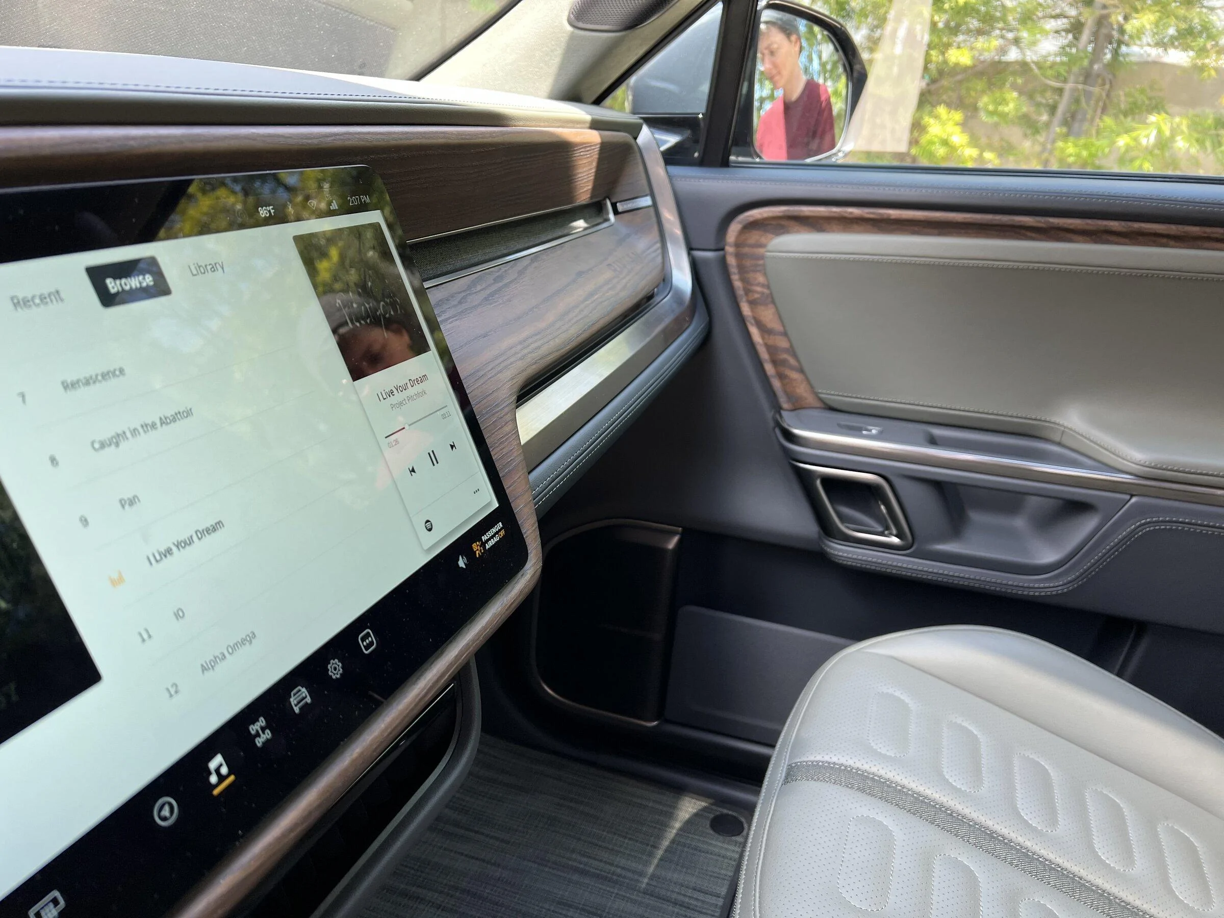 Rivian R1T R1S Forest Edge interior + other photos from Rivian Venice Hub IMG_1988