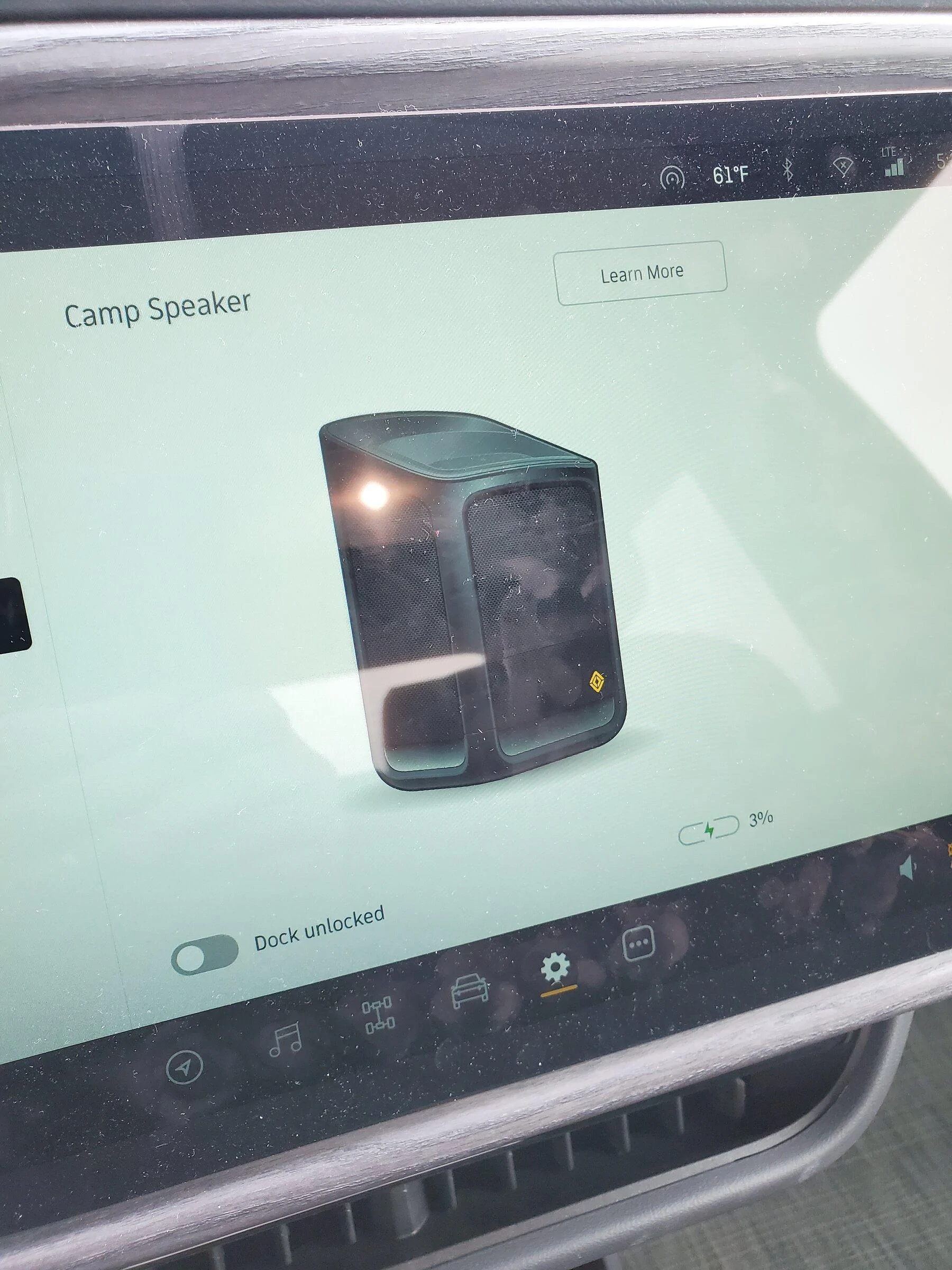 Rivian R1T R1S Camp Speaker not Charging 16507606296608833571849263193172