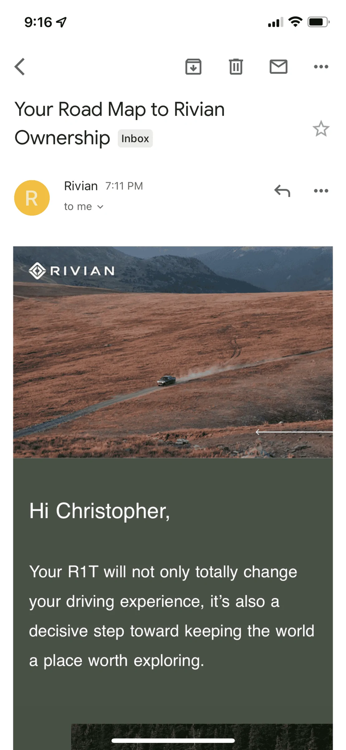 Rivian R1T R1S Is this my reservation number ? A3F6F4A5-7AA2-47B4-BD6F-52CC795D3A32