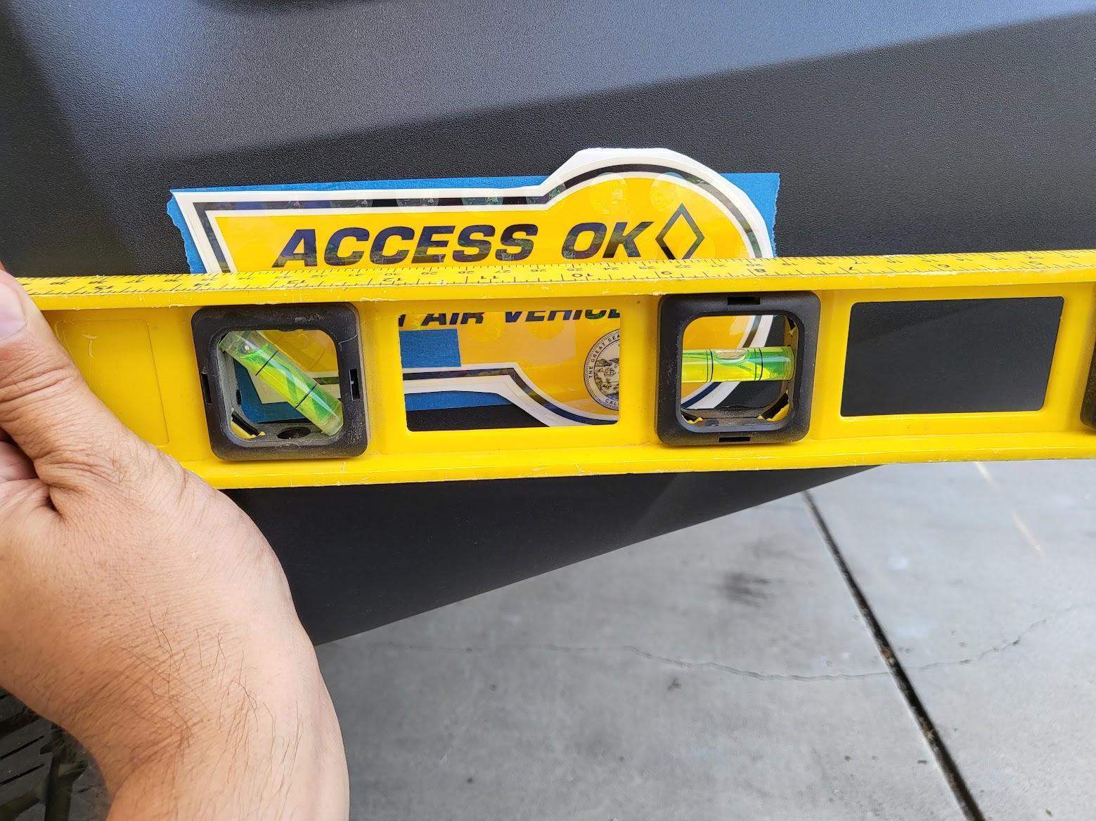Rivian R1T R1S CA HOV Stickers Match our Accent Nicely (for '22 at least) 20220425_181029