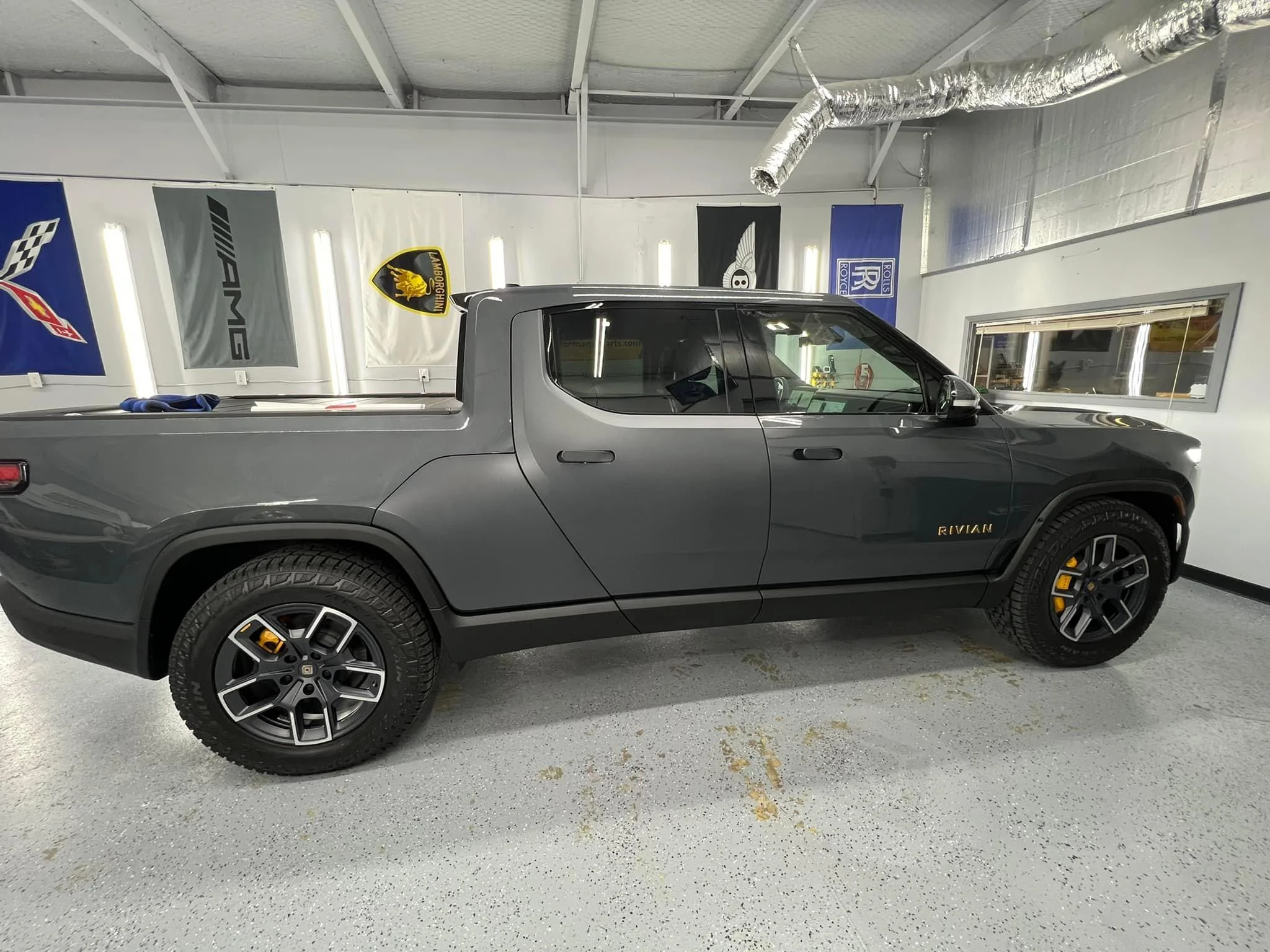 Rivian R1T R1S El Cap Granite R1T in Satin XPEL PPF Wrap El Cap Satin XPEL Wrapped Pics 8