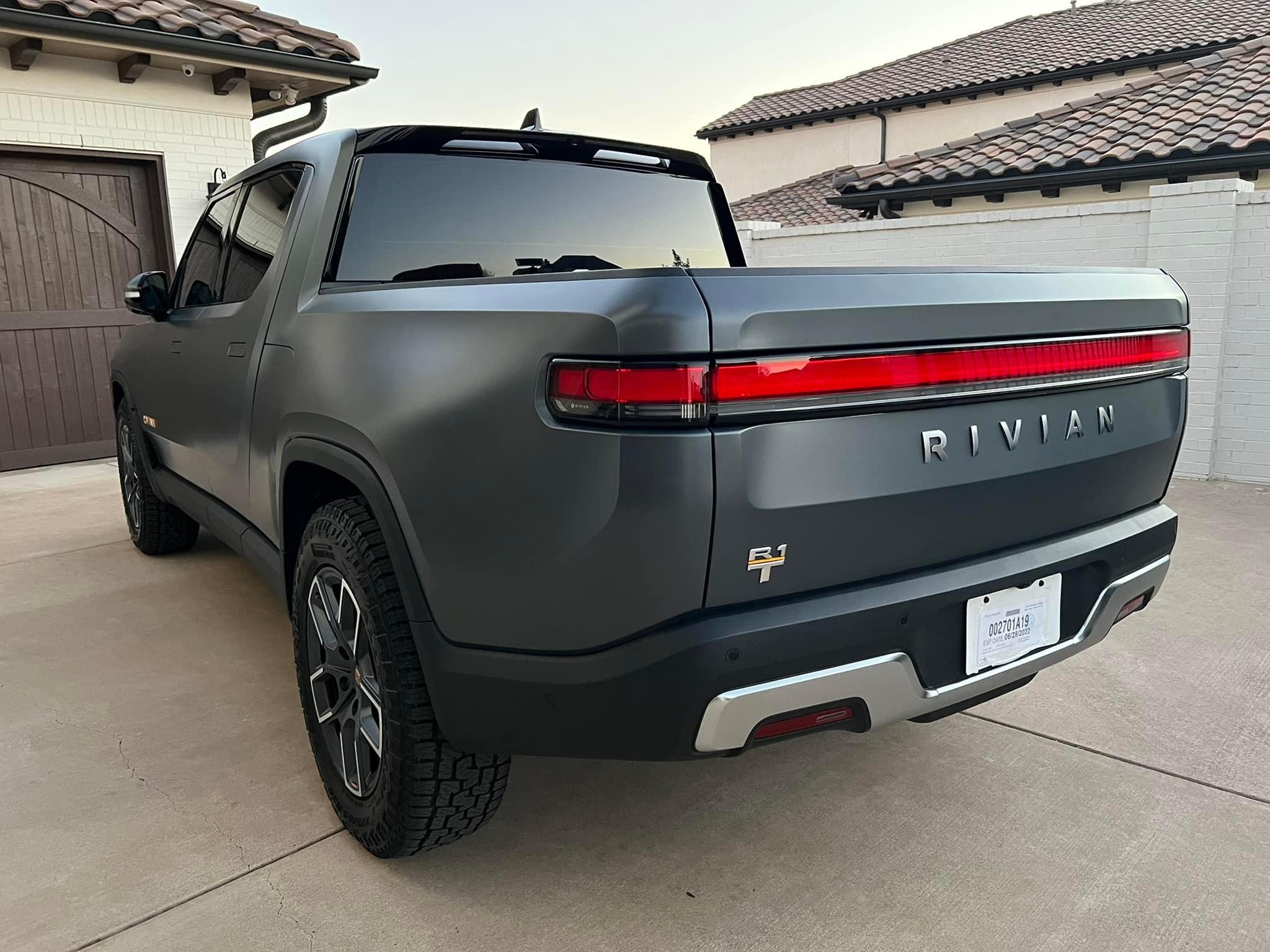 Rivian R1T R1S El Cap Granite R1T in Satin XPEL PPF Wrap El Cap Satin XPEL Wrapped Pics 3