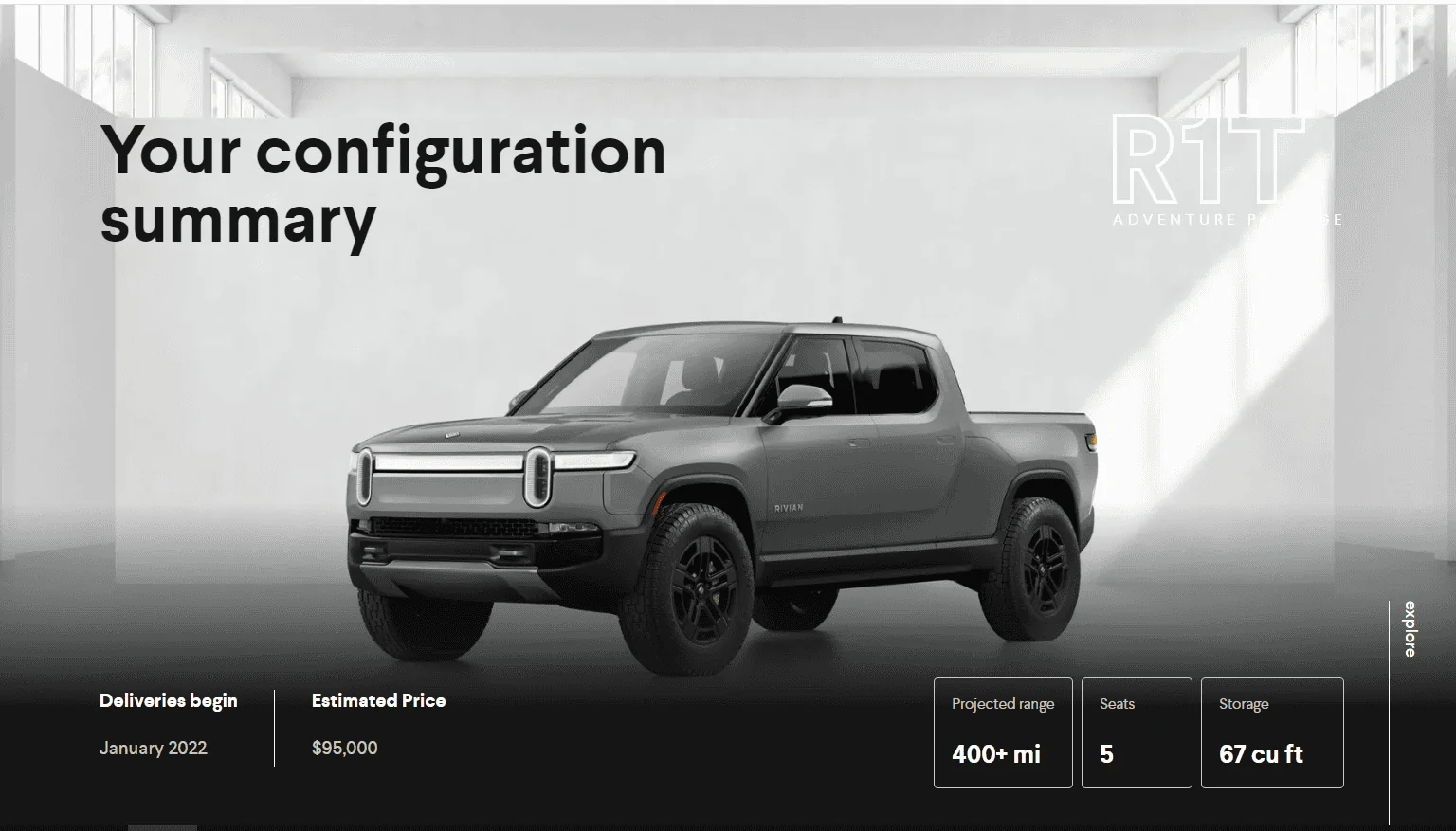 Rivian R1T R1S Rivian Configurator is Up For Reservation Holders! Share Your Build / Configuration Inside 1605555852987