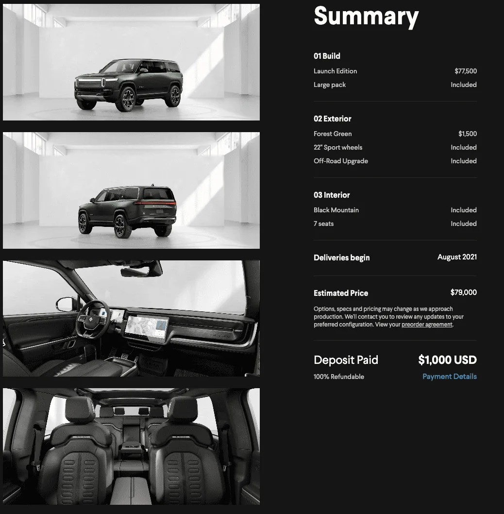 Rivian R1T R1S Rivian Configurator is Up For Reservation Holders! Share Your Build / Configuration Inside Messages Image(3202575709)