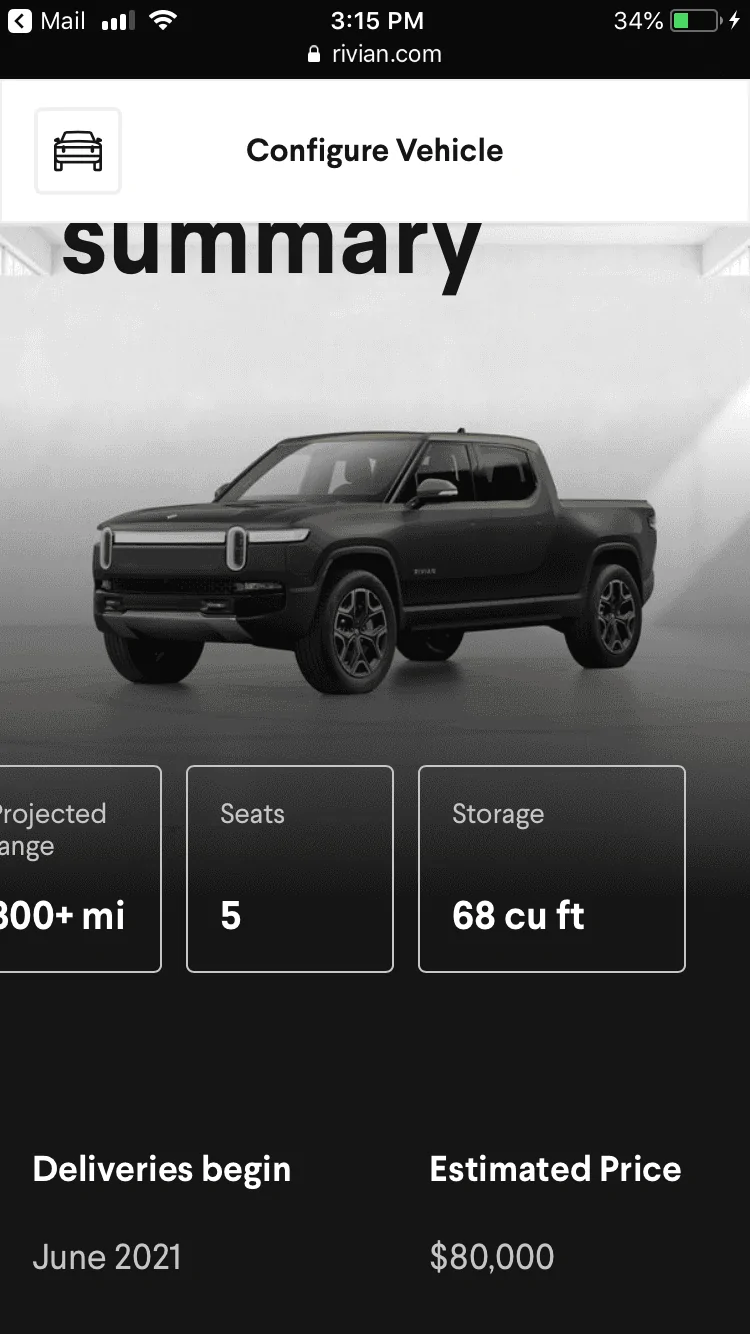 Rivian R1T R1S Rivian Configurator is Up For Reservation Holders! Share Your Build / Configuration Inside A425B58E-F733-40DC-AF5B-A27F157FF556