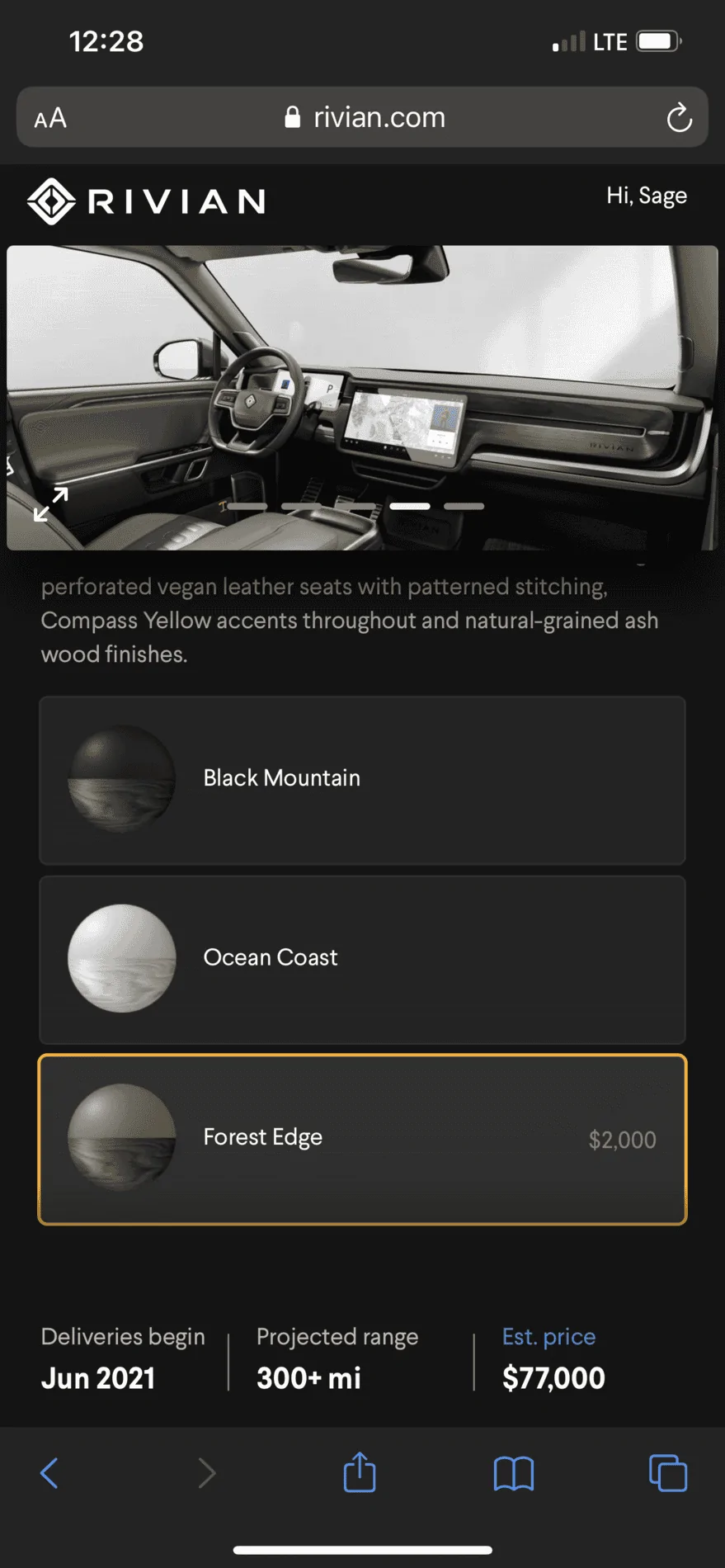 Rivian R1T R1S Somewhat disappointing- colors cost extra C9E257A1-80CA-45BA-A729-D03A2A4A44BC