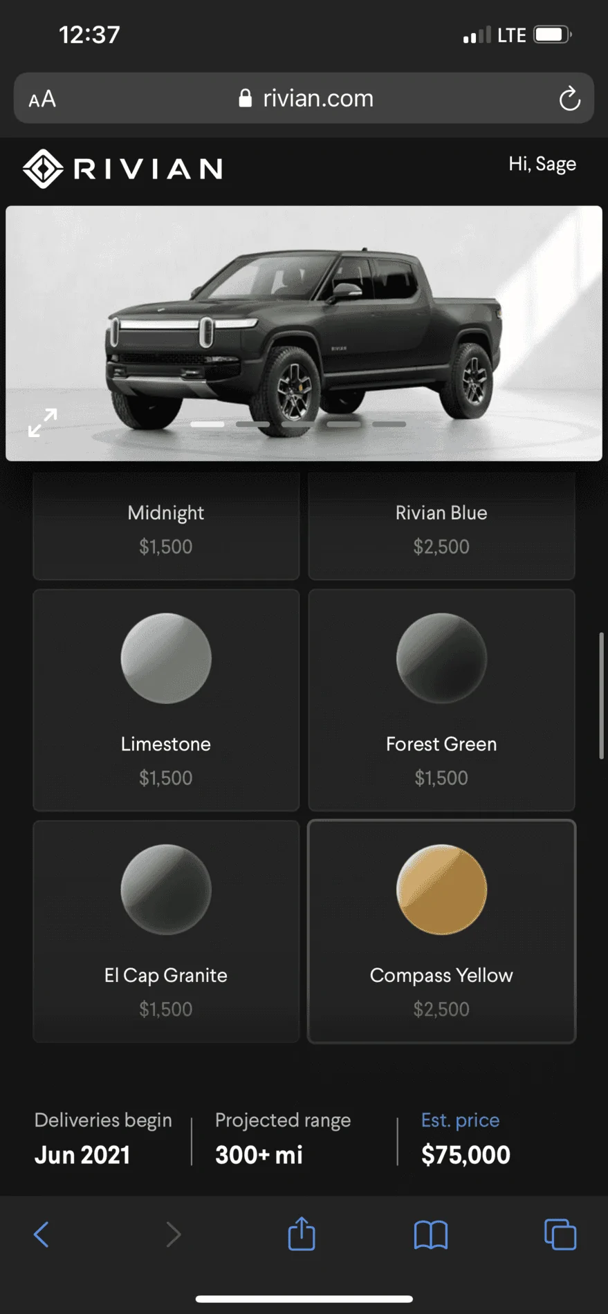 Rivian R1T R1S Somewhat disappointing- colors cost extra 75D98316-5996-4540-8D81-E9A8590D13EA