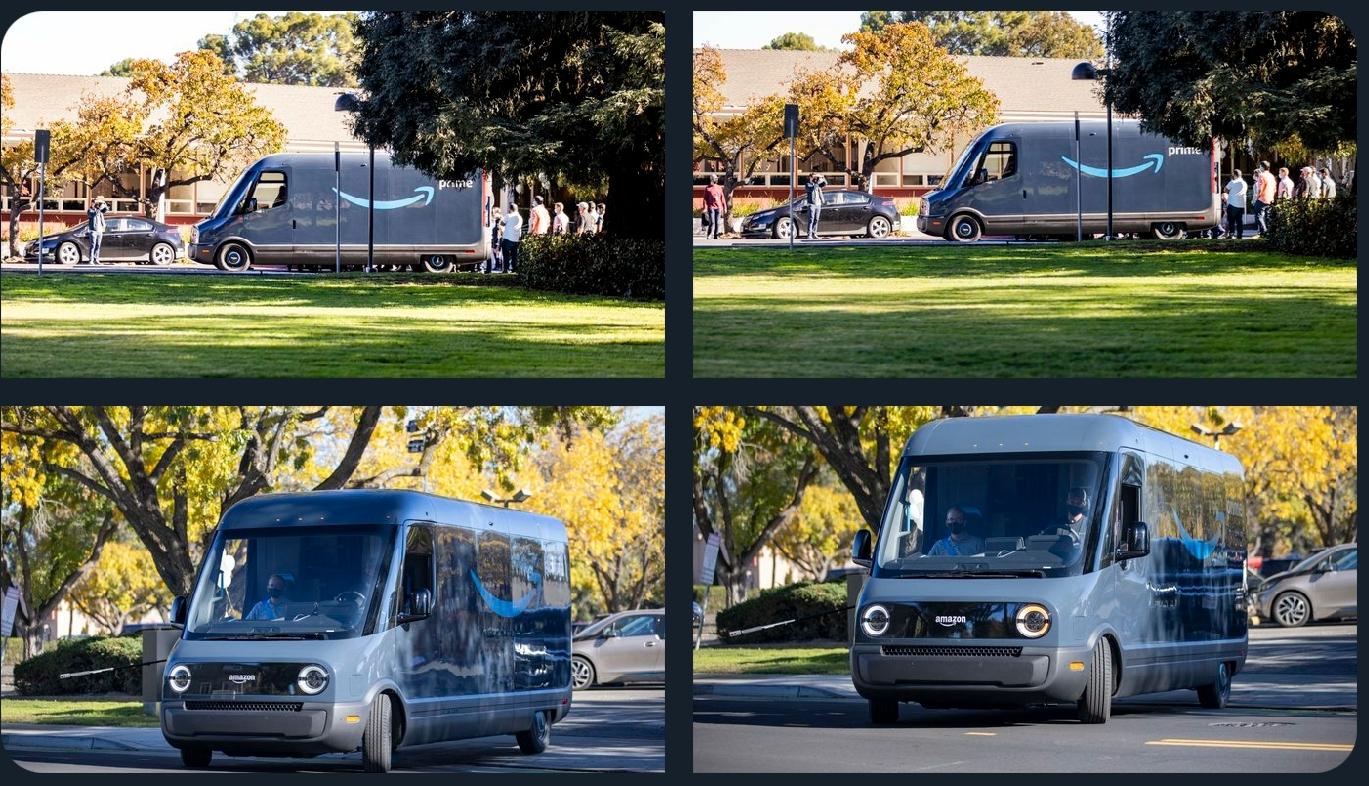 Rivian R1T R1S Rivian Plant Has Reopened. Amazon Van Still On Time. SmartSelect_20201116-221053_Twitter