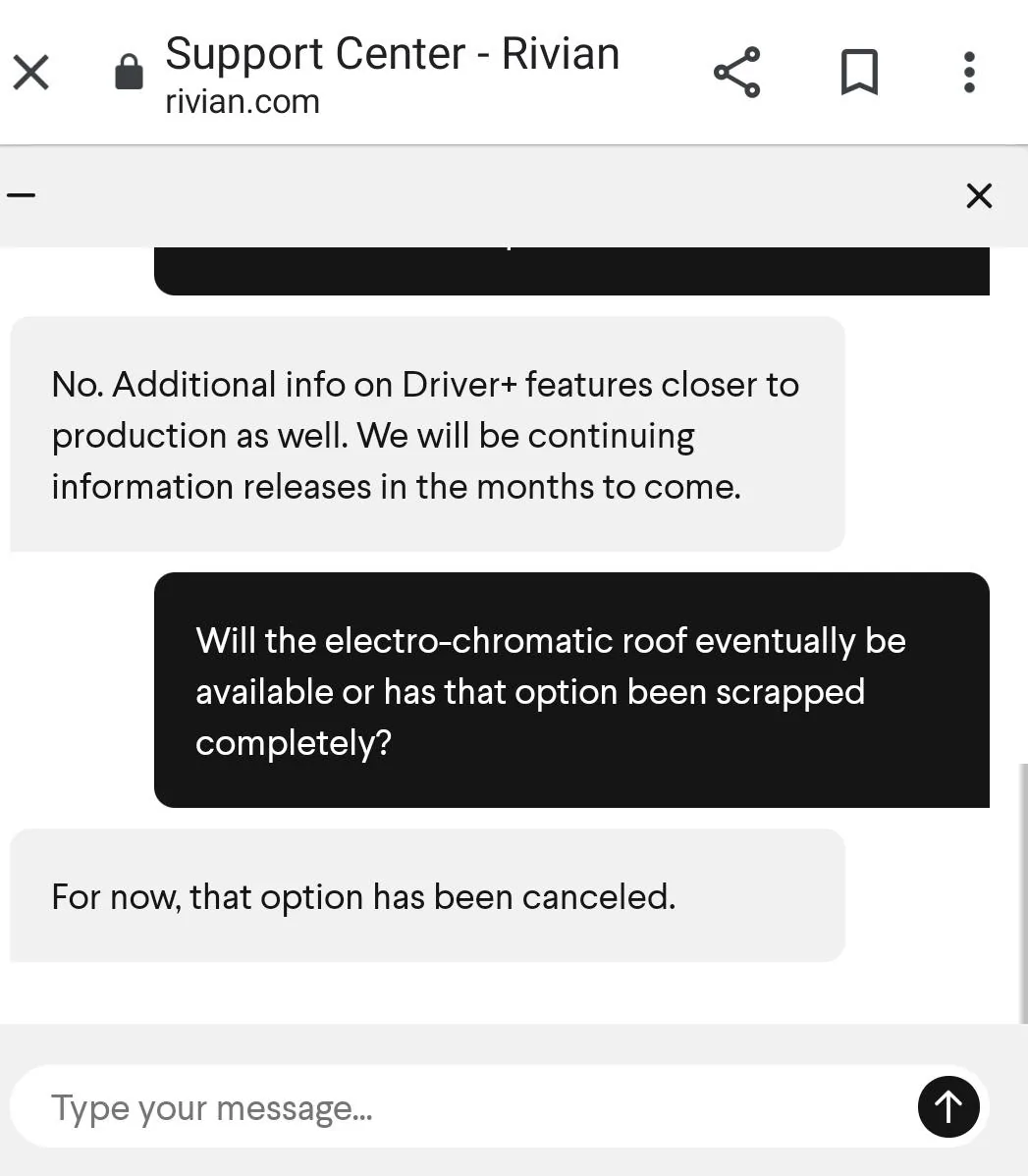 Rivian R1T R1S What We Know - Collecting Information Directly From Rivian Screenshot_20201117-162259_Chrom