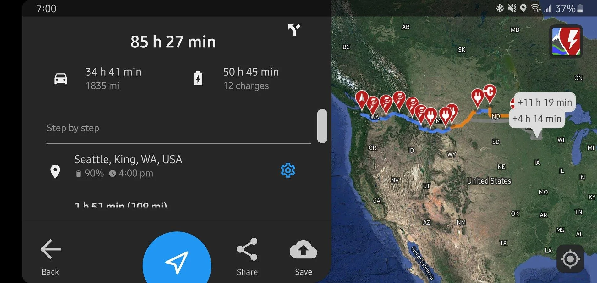 Rivian R1T R1S Start Planning Your Rivian Trips with A Better Trip Planner (ABTP) --FUN!! Screenshot_20201124-190034_ABRP