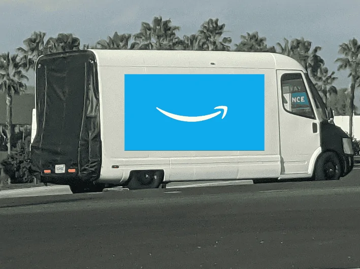 Rivian R1T R1S Amazon Van prototype spotted with R1T testing in Irvine, California (pics) 1607972174528