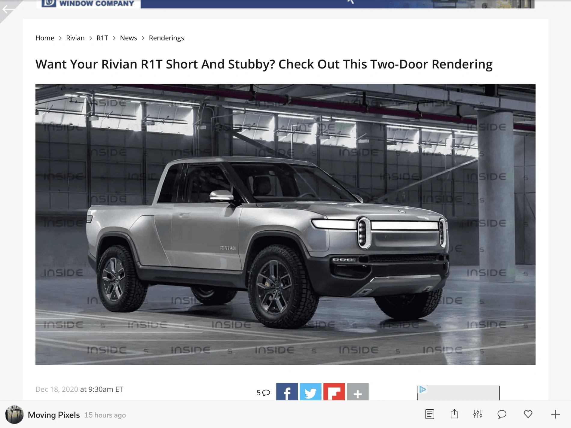 Rivian R1T R1S What do you guys think about a two-door R1T 8248D16D-7840-4093-9244-1CB8817BCA8A