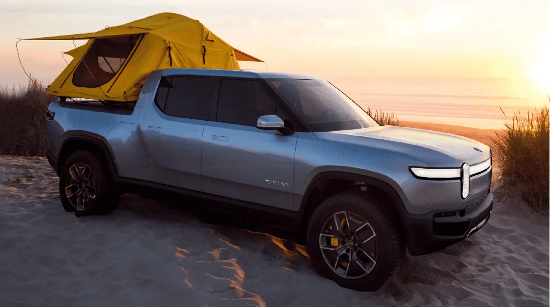 Rivian R1T R1S R1T Specific Colour Poll R1T LA Silver beach