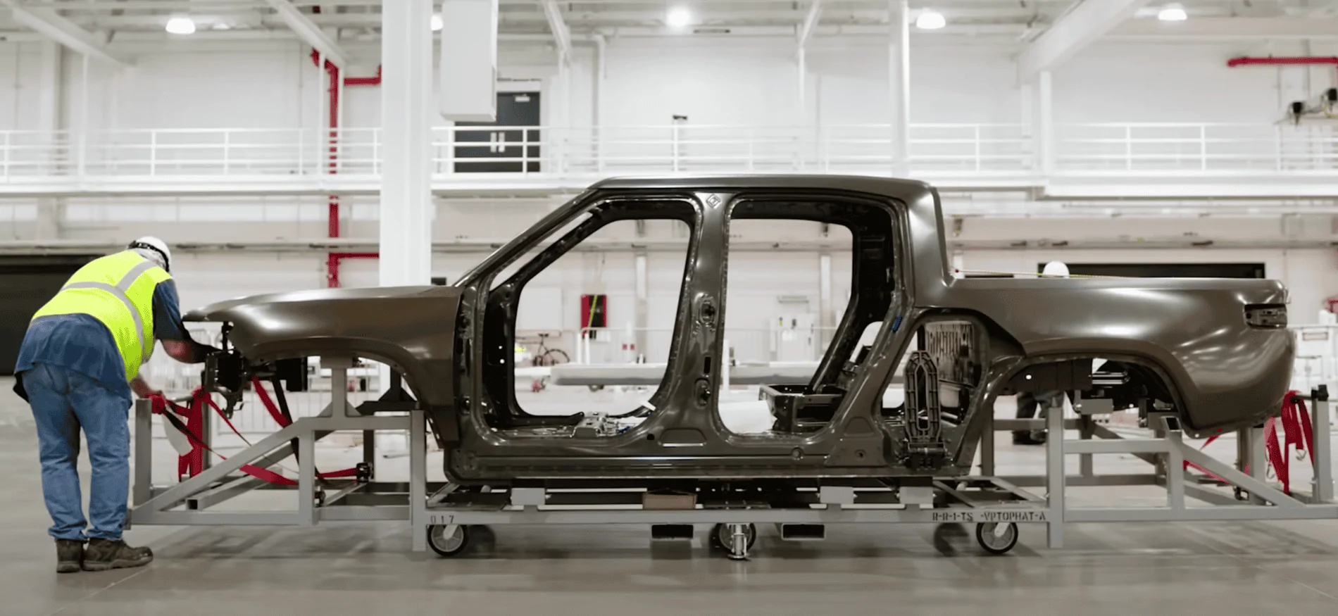 Rivian R1T R1S "Launch Green" paint stand-ins 1612124737754