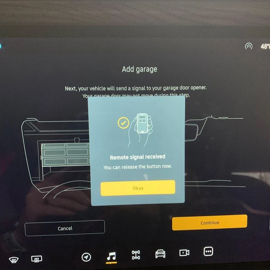 Rivian R1T R1S Garage door opener activated in OTA update Rivian Garage Door Opener
