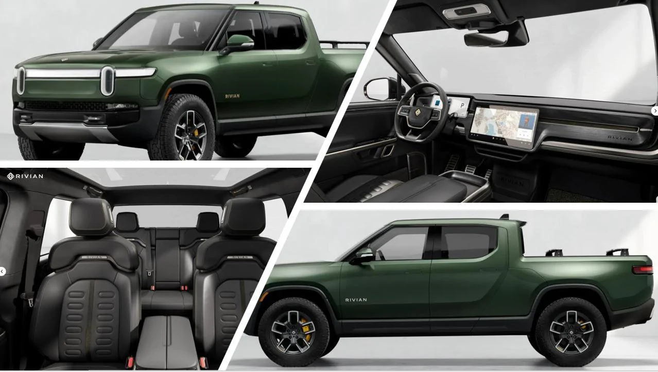 Rivian R1T R1S FOREST GREEN R1T Photos ForestGreen-BlackMountain