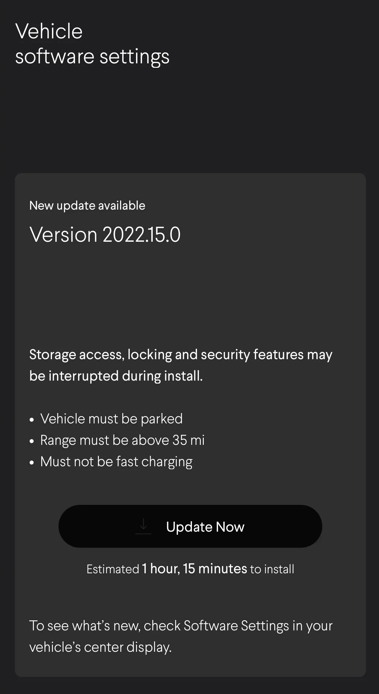 Rivian R1T R1S OTA Update 2022.15 Software Release Notes 02B6D92D-B126-4F7D-BE0E-4ACB703E8154