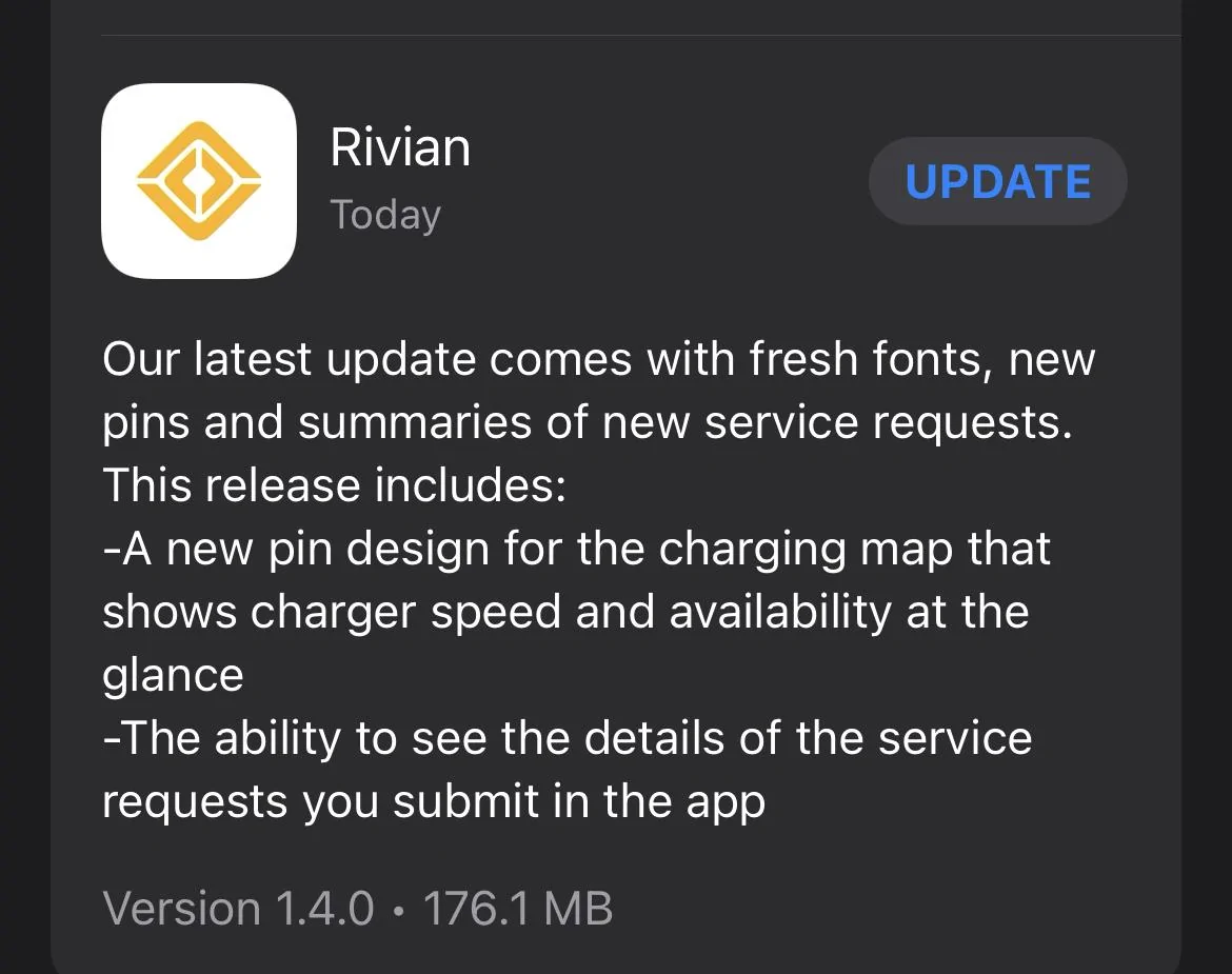 Rivian R1T R1S Rivian App 1.4.0 Released & Decompiled IMG_9B02391BFB6F-1