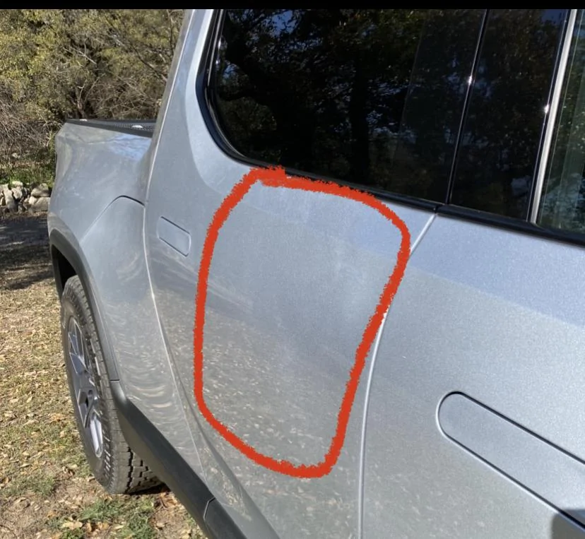 Rivian R1T R1S Tiger stripes in hood paint 574FA7DE-C42E-4E19-BF29-A7F93FBE1770