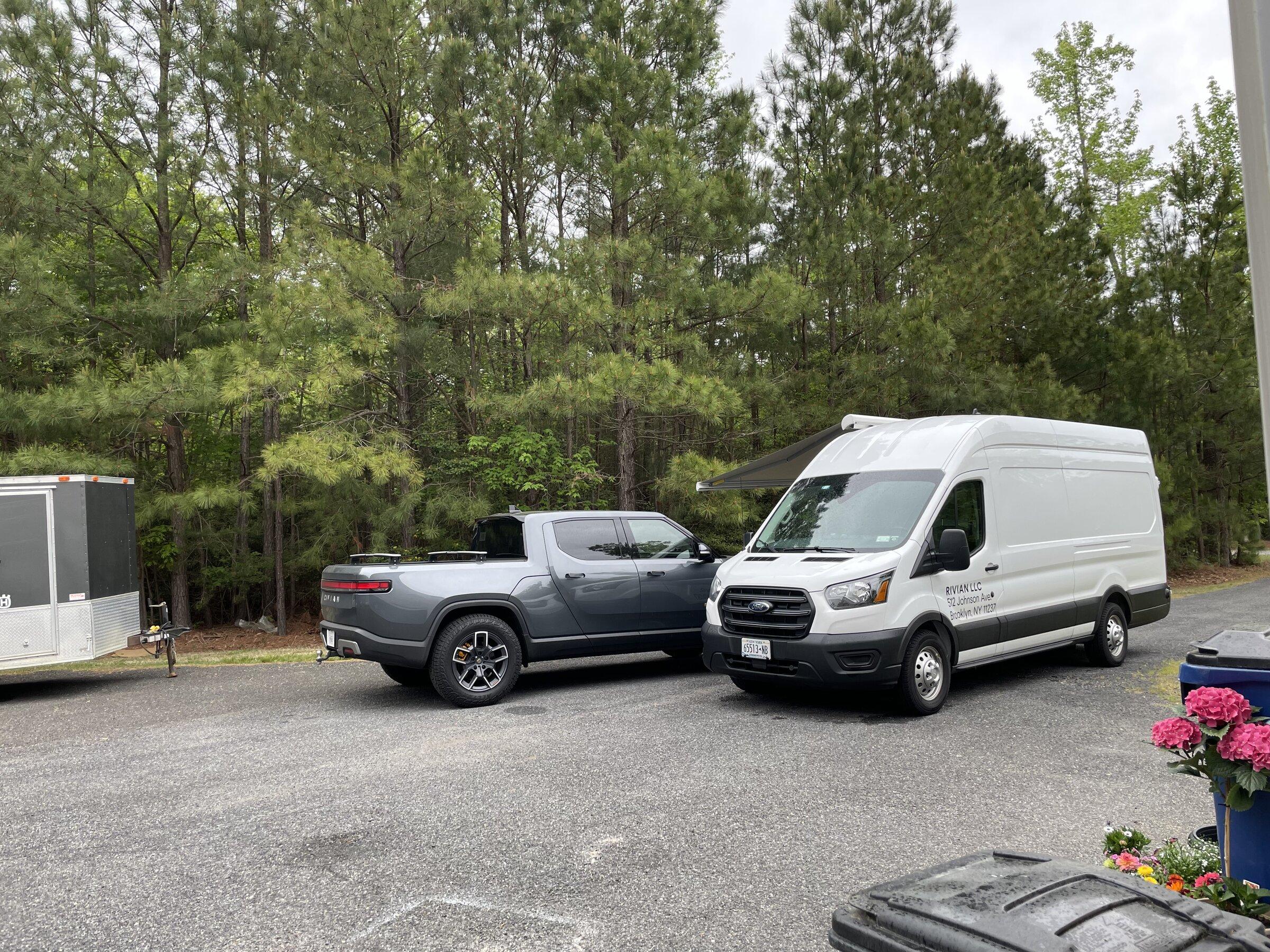 Rivian R1T R1S Richmond Rivian Center -- 30+ R1T prepped for delivery 8C47F12C-EB33-4449-95D3-211EED55DFE1