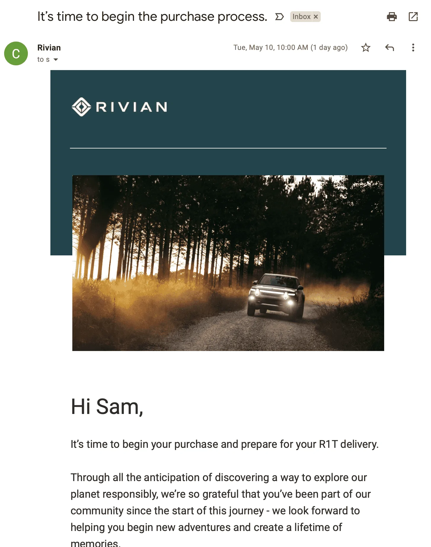 Rivian R1T R1S R1T LE LG FE group 1652284679492
