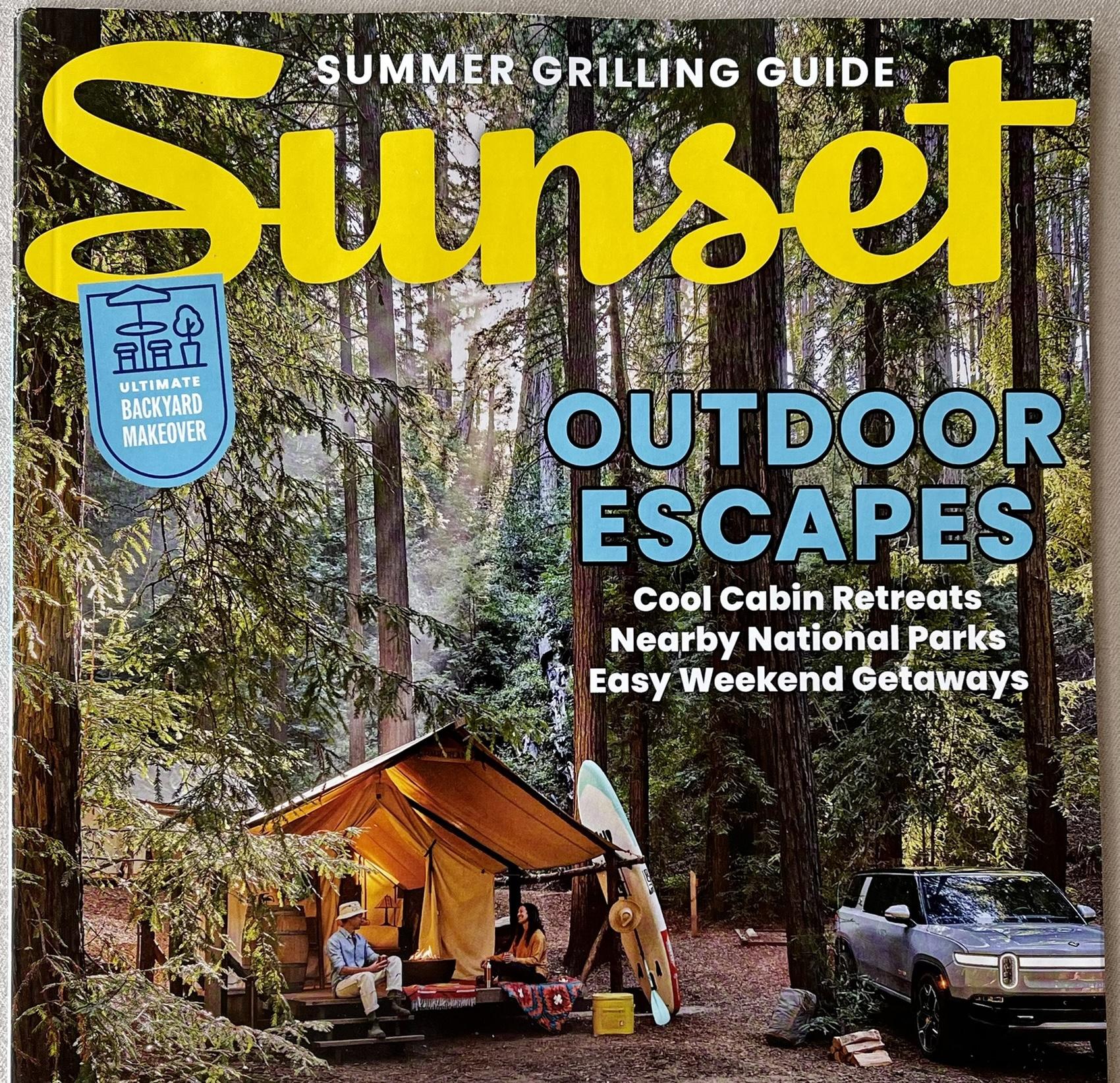 Rivian R1T R1S R1S on cover of Sunset Magazine B766DF41-1ADB-43A7-8AB7-39DB07D68337