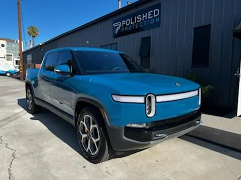 Rivian R1T R1S Progress pics of R1T paint correction, full front PPF, ceramic coat (exterior & interior), tint AF5B2722-2968-4256-945B-B7582F532E0F