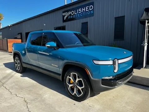 Rivian R1T R1S Progress pics of R1T paint correction, full front PPF, ceramic coat (exterior & interior), tint 21EB7785-AC7E-46AA-A23F-99EC6A9E6F36