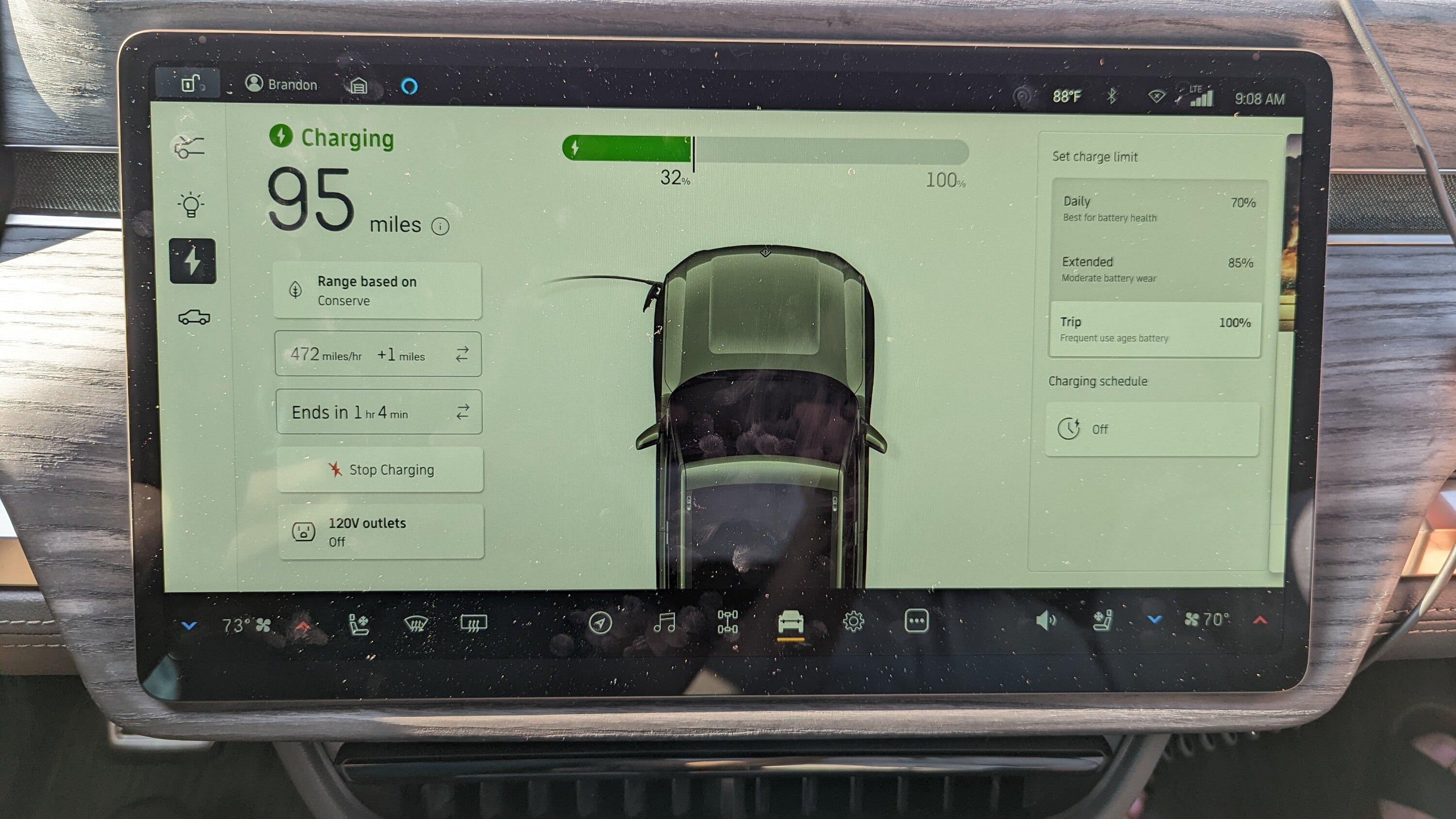 Rivian R1T R1S Trip Planning: Rivian Nav or ABRP? PXL_20220512_140849976