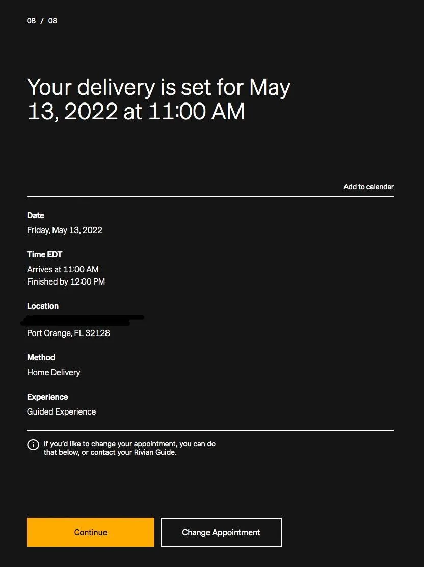 Rivian R1T R1S Delivery cancelled, Charged twice delivery_friday