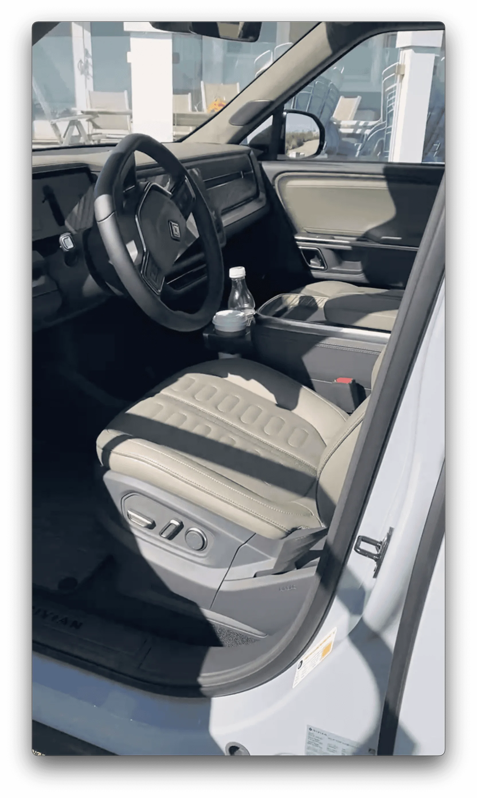 Rivian R1T R1S Any limestone with Forest Edge interior out there ? limestonefe_colorcorrect